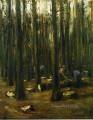 lumberjack in the forest 1898 Max Liebermann German Impressionism